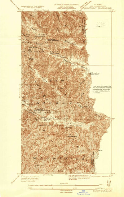 United States Geological Survey Swarthout, CA (1936, 24000-Scale) digital map