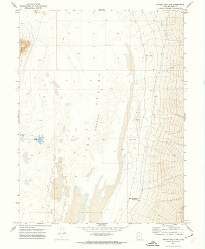 United States Geological Survey Swasey Peak NW, UT (1972, 24000-Scale) digital map