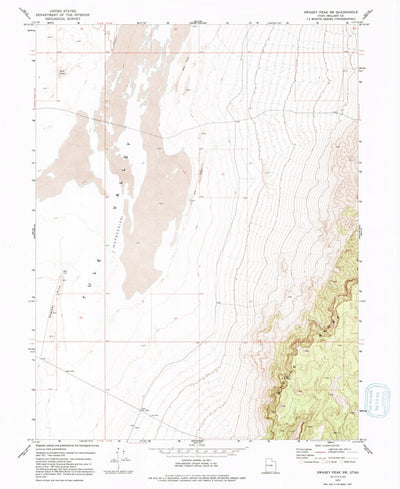 United States Geological Survey Swasey Peak SW, UT (1972, 24000-Scale) digital map