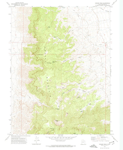 United States Geological Survey Swasey Peak, UT (1972, 24000-Scale) digital map