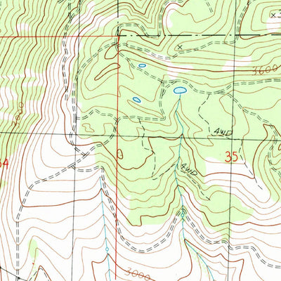 United States Geological Survey Swauk Prairie, WA (1985, 24000-Scale) digital map