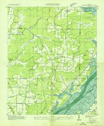 United States Geological Survey Swearengin, AL (1936, 24000-Scale) digital map