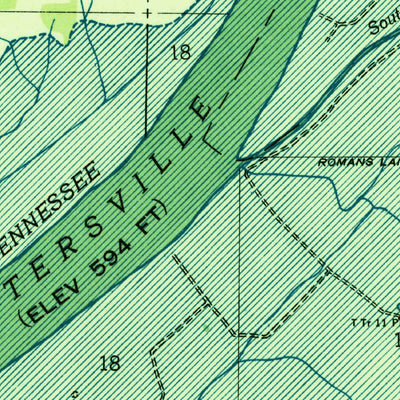 United States Geological Survey Swearengin, AL (1936, 24000-Scale) digital map