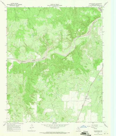 United States Geological Survey Swearingen, TX (1967, 24000-Scale) digital map