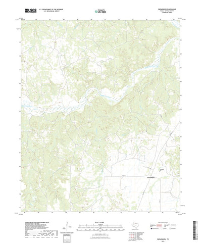 United States Geological Survey Swearingen, TX (2022, 24000-Scale) digital map