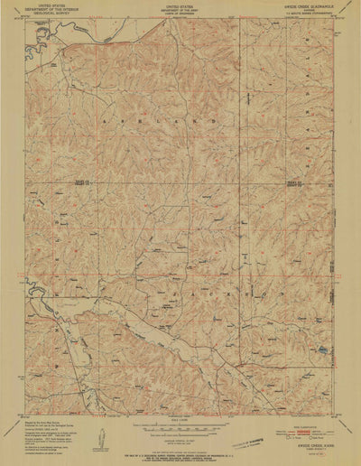 United States Geological Survey Swede Creek, KS (1951, 24000-Scale) digital map