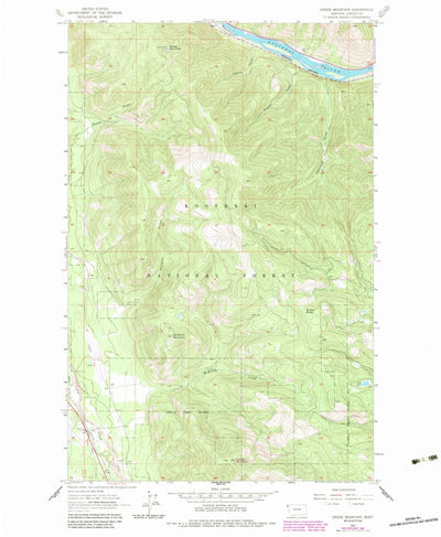 United States Geological Survey Swede Mountain, MT (1963, 24000-Scale) digital map