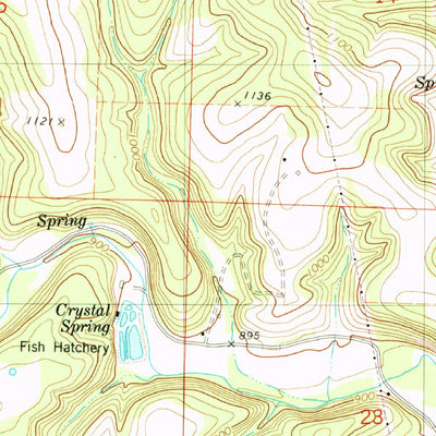 United States Geological Survey Sweden, MO (1982, 24000-Scale) digital map