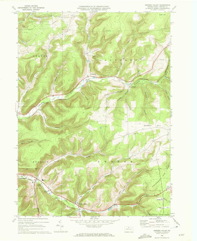 United States Geological Survey Sweden Valley, PA (1969, 24000-Scale) digital map
