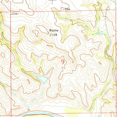 United States Geological Survey Sweet Briar, ND (1972, 24000-Scale) digital map