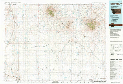 United States Geological Survey Sweet Grass Hills, MT (1984, 100000-Scale) digital map
