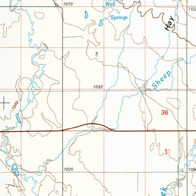 United States Geological Survey Sweet Grass Hills, MT (1984, 100000-Scale) digital map
