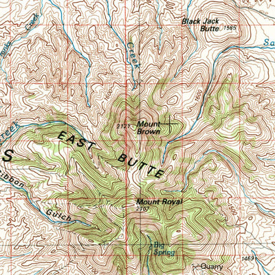 United States Geological Survey Sweet Grass Hills, MT (1984, 100000-Scale) digital map