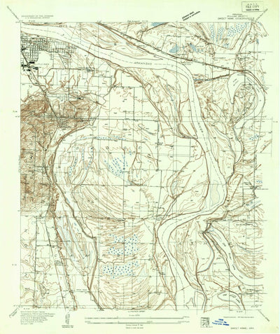 United States Geological Survey Sweet Home, AR (1935, 24000-Scale) digital map