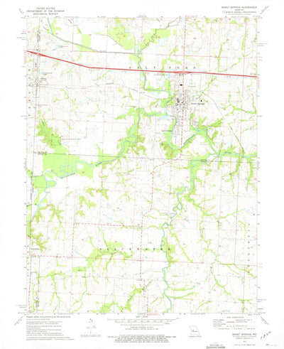 United States Geological Survey Sweet Springs, MO (1973, 24000-Scale) digital map