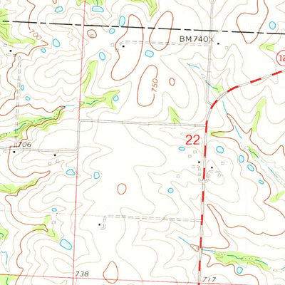 United States Geological Survey Sweet Springs, MO (1973, 24000-Scale) digital map