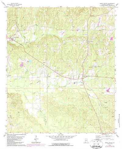 United States Geological Survey Sweet Water, AL (1978, 24000-Scale) digital map