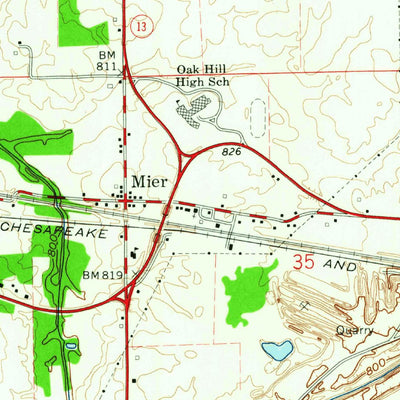 United States Geological Survey Sweetser, IN (1962, 24000-Scale) digital map