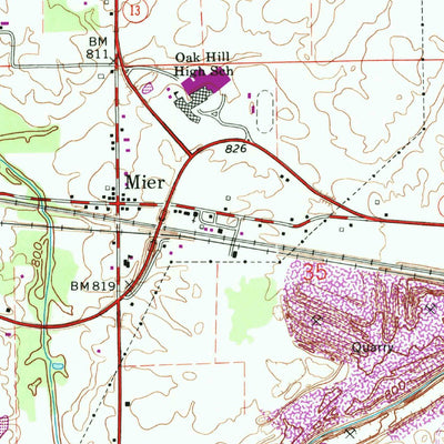 United States Geological Survey Sweetser, IN (1992, 24000-Scale) digital map