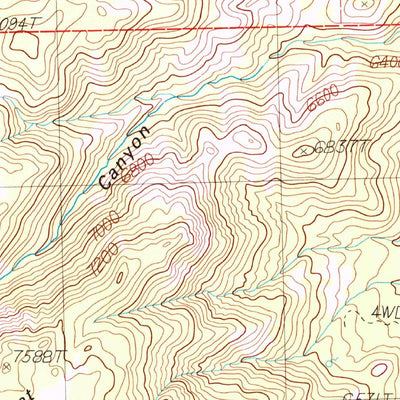 United States Geological Survey Sweetwater Creek, NV-CA (1989, 24000-Scale) digital map