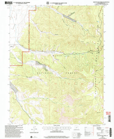 United States Geological Survey Sweetwater Creek, UT (2002, 24000-Scale) digital map