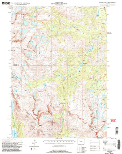 United States Geological Survey Sweetwater Gap, WY (1991, 24000-Scale) digital map