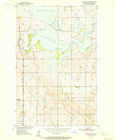 United States Geological Survey Sweetwater, ND (1951, 24000-Scale) digital map