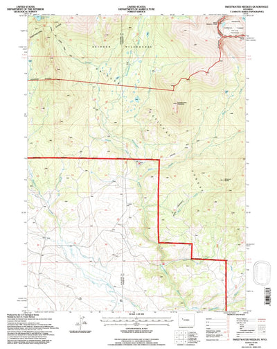 United States Geological Survey Sweetwater Needles, WY (1991, 24000-Scale) digital map