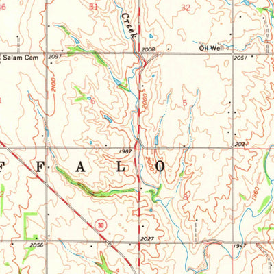 United States Geological Survey Sweetwater, OK-TX (1960, 62500-Scale) digital map