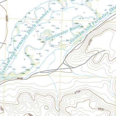 United States Geological Survey Sweetwater Station, WY (2021, 24000-Scale) digital map