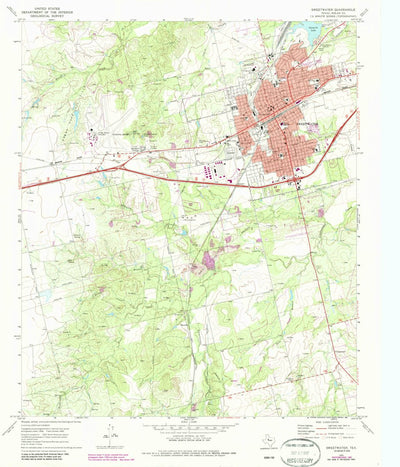United States Geological Survey Sweetwater, TX (1969, 24000-Scale) digital map