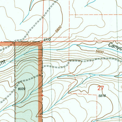 United States Geological Survey Sweetzer Canyon, ID (2001, 24000-Scale) digital map