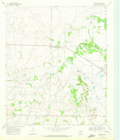United States Geological Survey Swenson, TX (1968, 24000-Scale) digital map