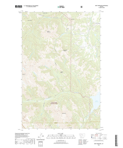 United States Geological Survey Swift Reservoir, MT (2020, 24000-Scale) digital map
