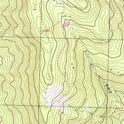 United States Geological Survey Swift Run Gap, VA (1997, 24000-Scale) digital map