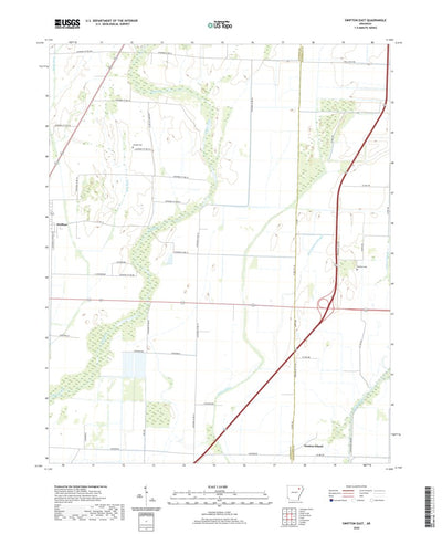 United States Geological Survey Swifton East, AR (2020, 24000-Scale) digital map