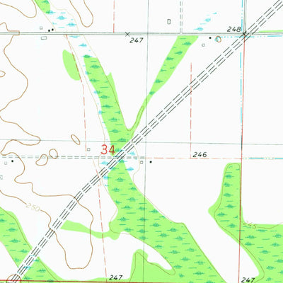 United States Geological Survey Swifton West, AR (1980, 24000-Scale) digital map
