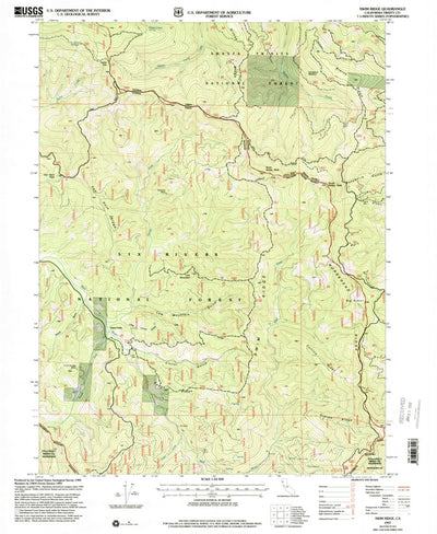 United States Geological Survey Swim Ridge, CA (1997, 24000-Scale) digital map