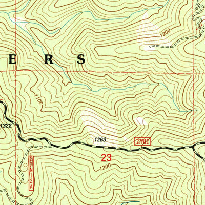 United States Geological Survey Swim Ridge, CA (1997, 24000-Scale) digital map