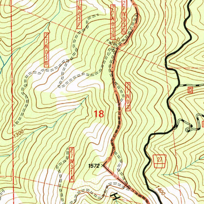United States Geological Survey Swim Ridge, CA (1997, 24000-Scale) digital map
