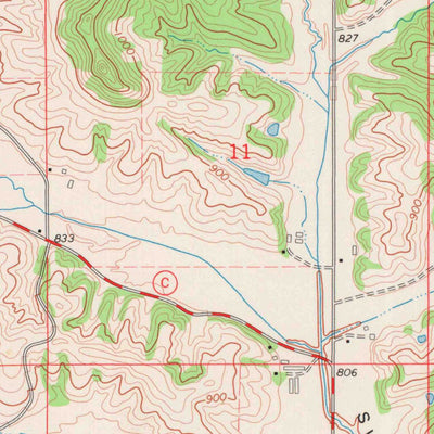 United States Geological Survey Swinns Valley, WI (1973, 24000-Scale) digital map