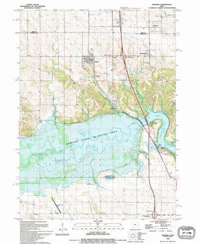 United States Geological Survey Swisher, IA (1994, 24000-Scale) digital map
