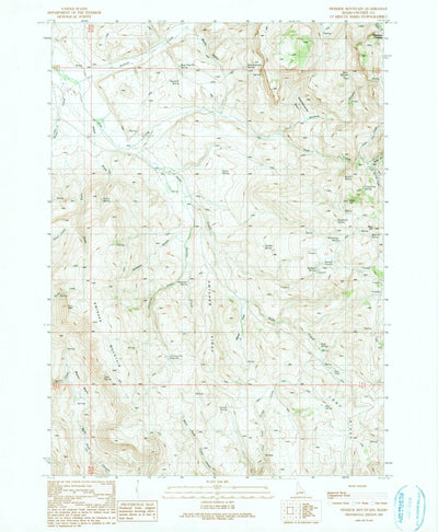 United States Geological Survey Swisher Mountain, ID (1990, 24000-Scale) digital map