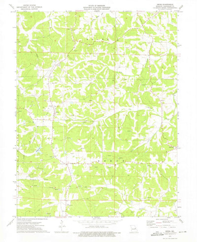 United States Geological Survey Swiss, MO (1973, 24000-Scale) digital map