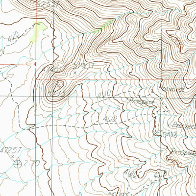 United States Geological Survey Swisshelm Mountain, AZ (1986, 24000-Scale) digital map