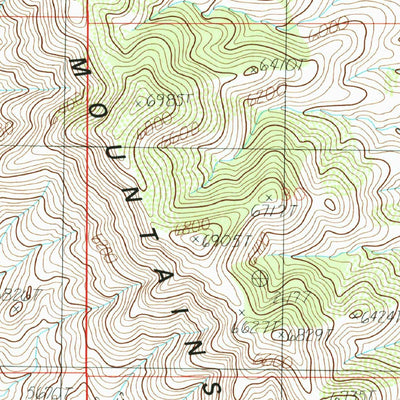 United States Geological Survey Swisshelm Mountain, AZ (1986, 24000-Scale) digital map