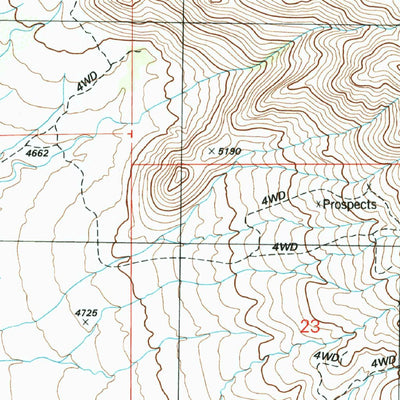 United States Geological Survey Swisshelm Mountain, AZ (1996, 24000-Scale) digital map