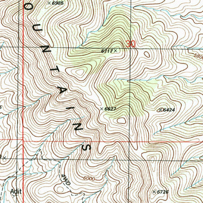 United States Geological Survey Swisshelm Mountain, AZ (1996, 24000-Scale) digital map