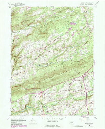 United States Geological Survey Sybertsville, PA (1955, 24000-Scale) digital map