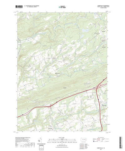 United States Geological Survey Sybertsville, PA (2023, 24000-Scale) digital map